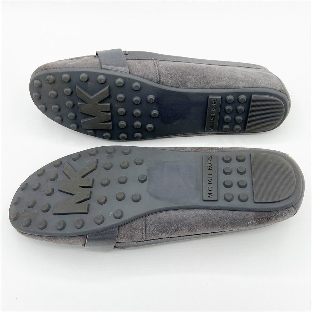 Michael Kors Rory Loafers Moccasin 9.5M Grey Suede Leather - Picture 7 of 9
